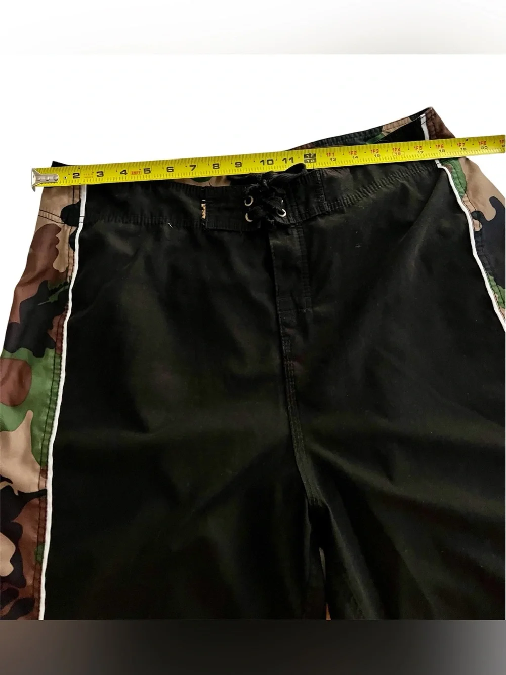 Quiksilver Black Board Shorts with Camo Side Panels